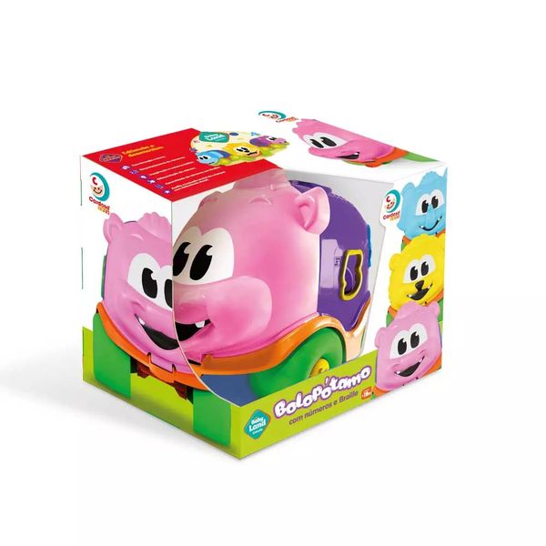 Brinquedo Bolopótamo Baby Land Cardoso com Números Brinquedo Bolopótamo Baby Land Cardoso com Números