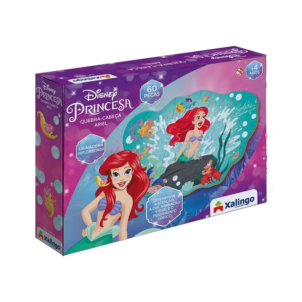 Quebra-Cabeça Ariel Disney 60 Peças
