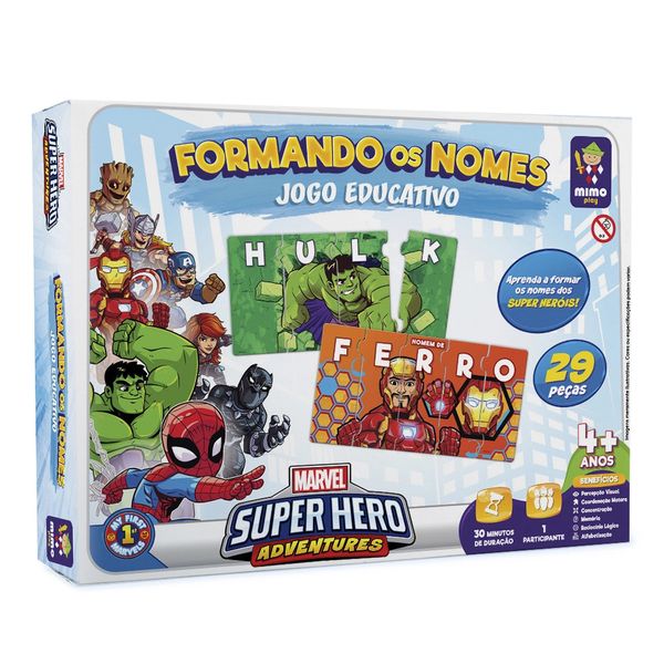Jogo Mimo Formando Nomes Marvel Jogo Mimo Formando Nomes Marvel