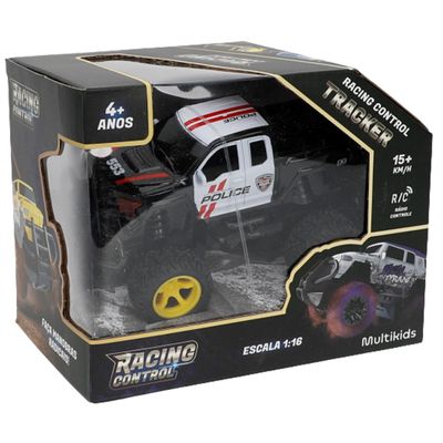 Carro de Controle Remoto Multikids Racing Tracker Preto