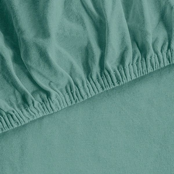Lençol com Elástico Cazza Casal Liso Verde