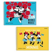 Caderno Cartografia Espiral Starschool São Domingos Minnie 80 Folhas