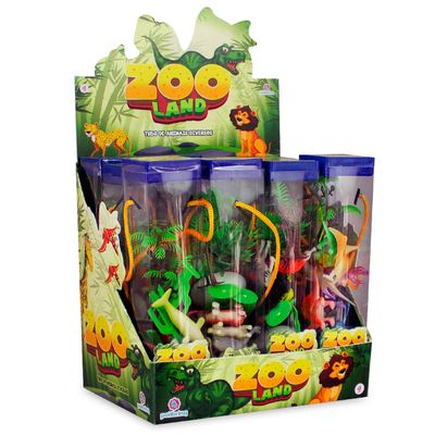 Conjunto Mini Dinossauros Polibrinq com 10 Peças