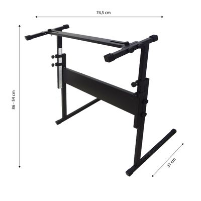 Estante Suporte em Z para Teclado e Piano com Regulagem New York