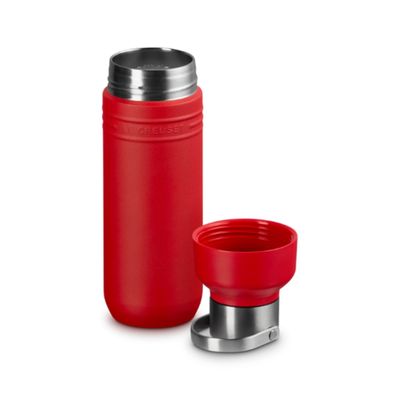 GARRAFA LE CREUSET TÉRMICA ON THE GO EM AÇO INOXIDÁVEL 500ML VERMELHO 41066280600001