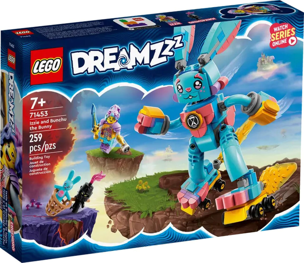 KH400 DREAMS COME TRUE SET KHのドリームセット Lego Dreamzzz Izzie e Bunchu, o Coelho 259 Peças - 71453