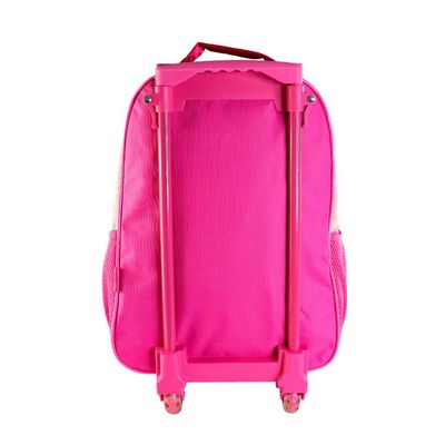 Kit Mochila Infantil Escolar c/ Rodinha 3 Pçs Princesas Rosa