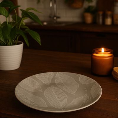 Prato Raso Porcelana Decorada Arbo 25cm 12 Unidades - Tramontina 96580/070