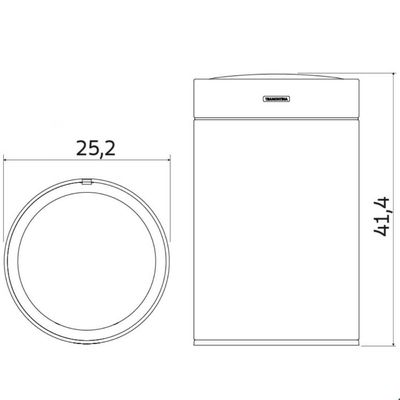 Lixeira Inteligente 11L Sensor Automático Inox Tramontina Sense Round Balde Removível Luxo