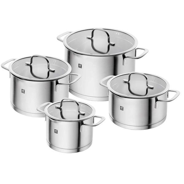 Jogo de Panelas Inox Zwilling Trueflow com 4 peças: Elegância e Precisão na Cozinha