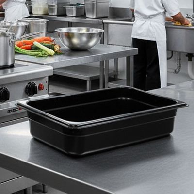 Cuba Gastronorm 1/3 100mm Preta em Policarbonato
