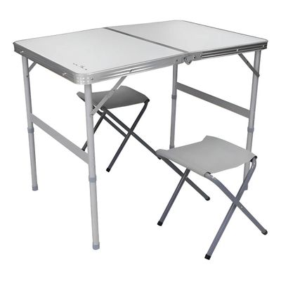 Mesa Dobrável Tipo Maleta Com 2 Banquetas
