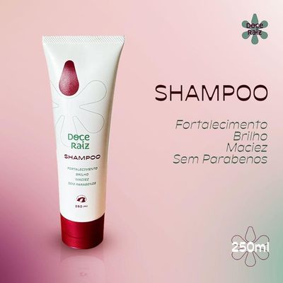 Kit 2 Shampoo Doce Raiz Natural De Extrato De Batata Doce De 250ml