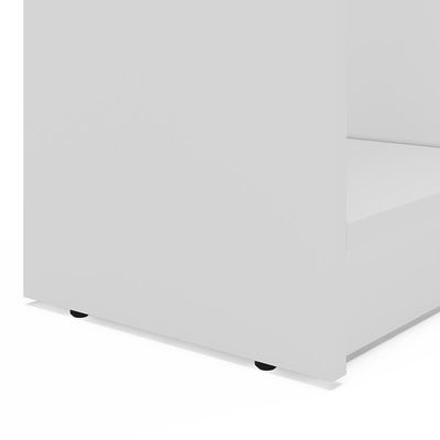 Estante de Livros Piratini Alta 9 Prateleiras 178cm Design Clean Compacta Politorno Branco
