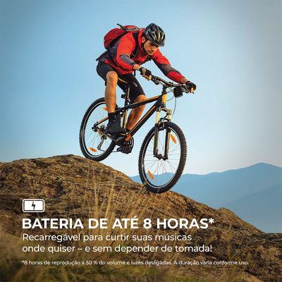 Caixa de Som Speaker AIWA AWS-SP-07-B 7W Bluetooth IPX6 Bivolt