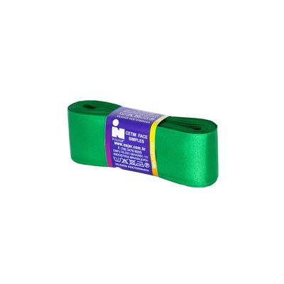 Fita de Cetim Nº09 38mm Peça com 10m Verde Bandeira