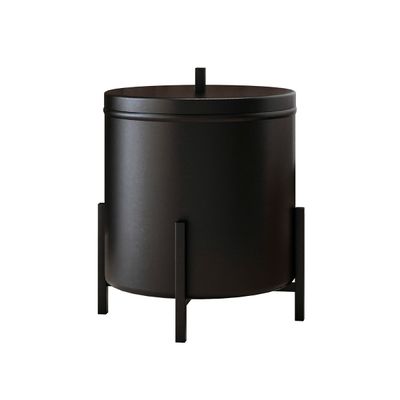 Kit Suporte de Papel Higiênico e Lixeira Level Preto Industrial - Dream Home
