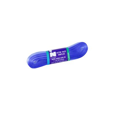 Fita de Cetim Nº01 7mm Peça com 10m Azul