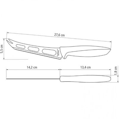 Faca 6 Chef Plenus em Aço Inox Tramontina Cinza