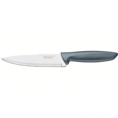 Faca 6 Chef Plenus em Aço Inox Tramontina Cinza
