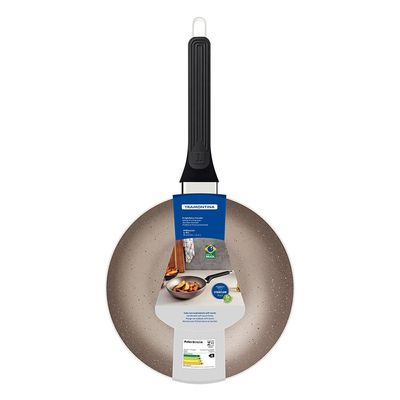 Frigideira Funda Milazzo 24cm Alumínio Antiaderente Starflon Max Soft-touch Tramontina Bege