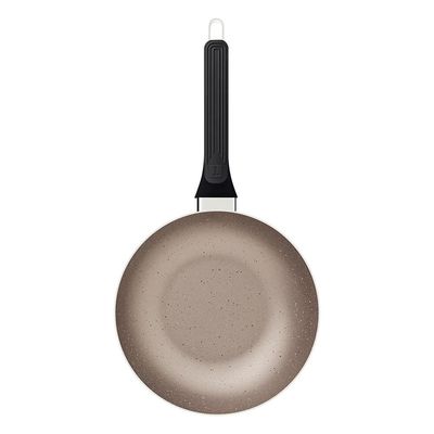 Frigideira Funda Milazzo 24cm Alumínio Antiaderente Starflon Max Soft-touch Tramontina Bege
