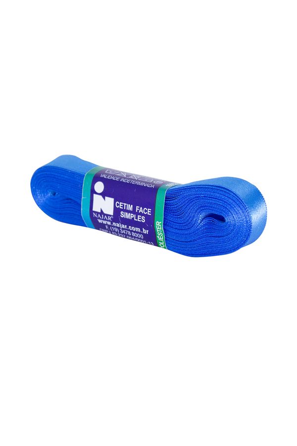 Fita de Cetim Nº03 15mm Peça com 10m Azul Turquesa