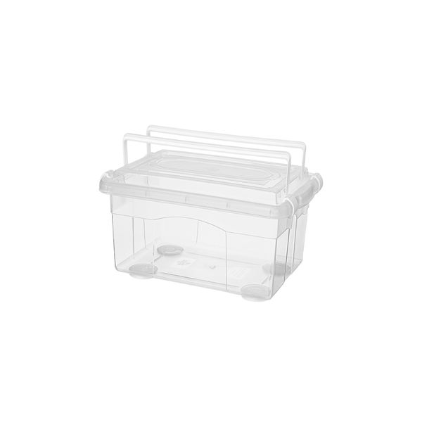 Caixa Organizadora Sanremo Top Stock em Plástico Cristal com Trava Infantil 4,3L