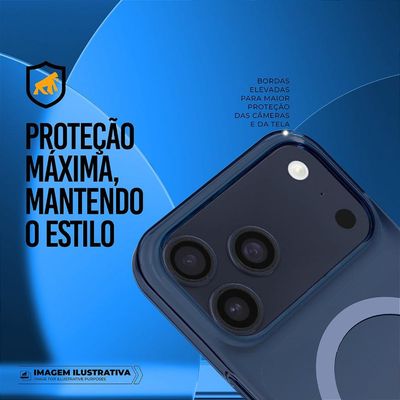 Capa para iPhone 17 Pro - Crystal Slim Magsafe - NÃO AMARELA - Azul - Gshield