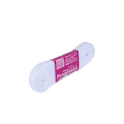 Fita de Gorgurão GP Nº02 11mm Peça com 10m Branca 201