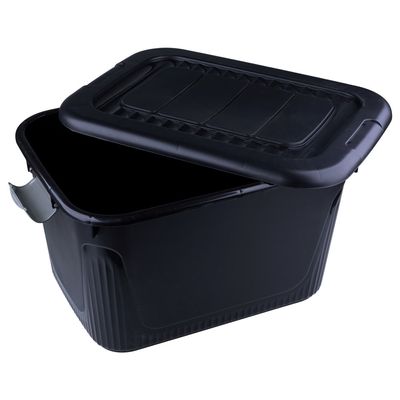 Organizador Container com rodas 50L Plasnorthon 1535Pr Preto