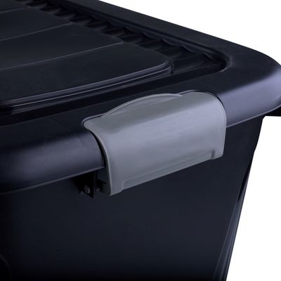 Organizador Container com rodas 50L Plasnorthon 1535Pr Preto