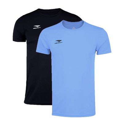 Kit 2 Camisetas Penalty X Juvenil 12 / Azul e Preto