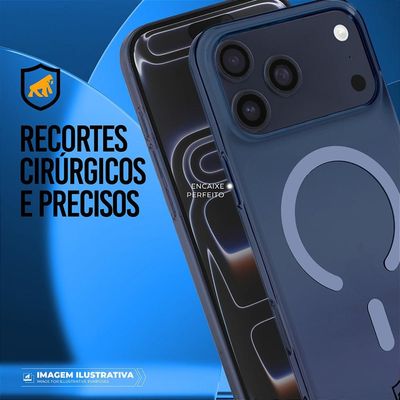 Capa para iPhone 17 Pro Max - Crystal Slim Magsafe - NÃO AMARELA - Azul - Gshield