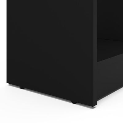 Estante de Livros Piratini Alta 9 Prateleiras 178cm Design Clean Compacta Politorno Preto