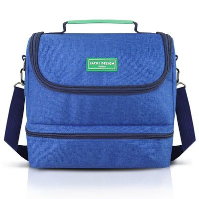 Kit Lancheira Térmica Pote Para Lanche E Garrafa 460ml Infantil Azul