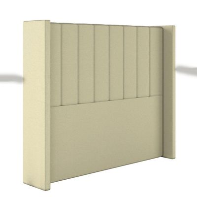 Cabeceira Estofada Solteiro 90 Cm Turquesa Corino Bege
