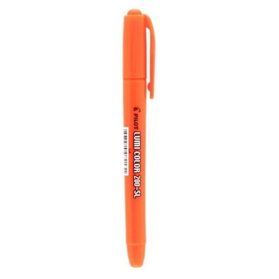 Caixa Caneta Marca Texto Lumi Color 200sl - 12 Unidades - Pilot Laranja