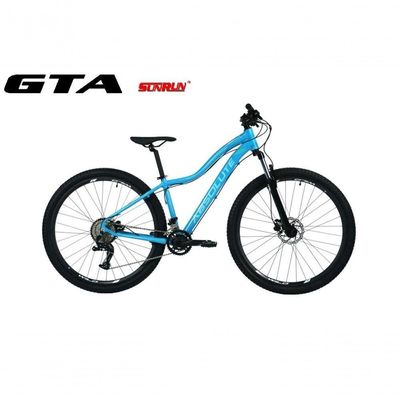 Bicicleta Aro 29 Feminina Absolute Hera Kit 2x9 Gta Sunrun K7 Freio A Disco Garfo C-trava Mtb Azul Tam: 15