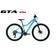 Bicicleta Aro 29 Feminina Absolute Hera Kit 2x9 Gta Sunrun K7 Freio A Disco Garfo C-trava Mtb Azul Tam: 15