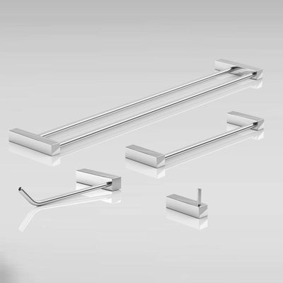 Kit Acessórios Para Banheiro Alto Brilho 4 Peças Grego Metal 2060tr
