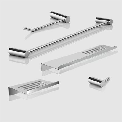 Kit Acessórios Para Banheiro Alto Brilho 5 Peças Grego Metal 2101or