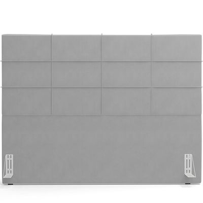 Cabeceira Cama Box Casal King 195 cm Roma W01 Suede Cinza - Lyam