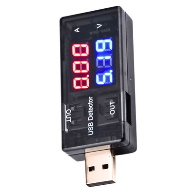 Medidor De Tensão E Corrente Até 20V 2 Entradas USB KWS-10VA
