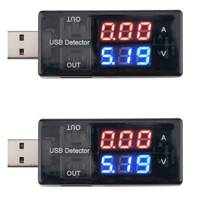 Medidor De Tensão E Corrente Até 20V 2 Entradas USB KWS-10VA