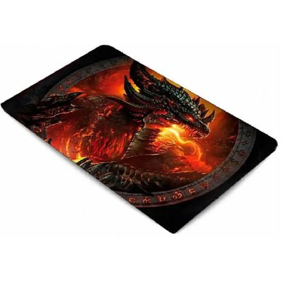 Mouse Pad Gamer Extra Grande Antiderrapante Dragão de Fogo
