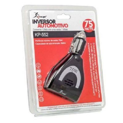Inversor Tensao Veicular de 12V para 220V  75Watts   60hz Kp-552 Knup