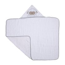 Toalha De Banho Soft Capuz Bordado Ovelha Papi