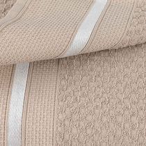 Toalha de Banho Medeli 1,50m x  80cm 01 Peça 100% Algodão Toque Suave - Bege
