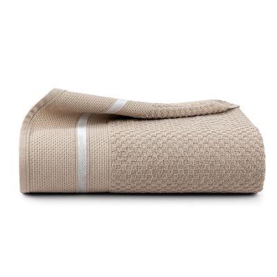 Toalha de Banho Medeli 1,50m x  80cm 01 Peça 100% Algodão Toque Suave - Bege